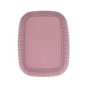 Ver imagem 4 de Cesto Trançado Retangular Alto Grande Rosa Antigo Mor