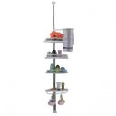 Ver imagem 2 de Organizador Suporte prateleira canto banheiro shampoo sabonete toalheiro ajustável cantoneira 4 n