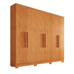 Guarda-roupa solteiro 6 portas 1,80m com pés - Sergipe-Nature - Bianchi Móveis - 1