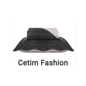 Colcha Cetim Fashion Laus Queen 2,40mx 2,60m Grafite
