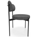 Ver imagem 6 de Kit 08 Cadeiras Estofadas para Sala de Jantar Louvre L02 Linho Cinza Escuro - Lyam Decor