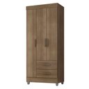 Ver imagem 1 de Guarda Roupa Solteiro Lite 3 Portas Carvalho Oak - Móveis Leão