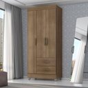 Ver imagem 3 de Guarda Roupa Solteiro Lite 3 Portas Carvalho Oak - Móveis Leão