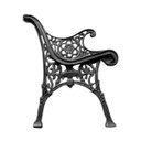 Ver imagem 4 de Banco de Jardim Modelo Inglês Pés de Alumínio Fundido - Preto