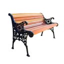 Ver imagem 1 de Banco de Jardim Modelo Inglês Pés de Alumínio Fundido - Preto