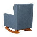Ver imagem 5 de Poltrona Amamentação Balanço Aurora Linho Azul - Lm Decor