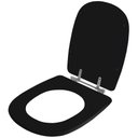 Ver imagem 2 de Assento Sanitário Tampa de Vaso Madeira Mdf Laqueado Sabatini para Bacia Icasa 6lpf - Preto