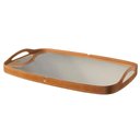 Ver imagem 1 de Bandeja Espelhada Vale em Couro Marrom