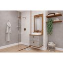 Ver imagem 1 de Conjunto Banheiro c/Espelho Milano/Monet 60cm Cimento MGM