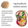 Palha Decorativa para Cestas Madeira Natural Enfeites 5kg - 2