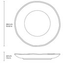 Ver imagem 3 de Jogo 8 Pratos Raso Sobremesa Orgânicos Cerâmica Porto Brasil Ammi Cozinha Servir Mesa Posta