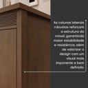 Ver mais imagens de Cômoda 4 Gavetas Sofisticado em MDF Paolo Marrom/Ambar