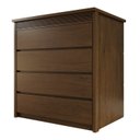 Ver imagem 3 de Cômoda 4 Gavetas Sofisticado em MDF Paolo Marrom/Ambar