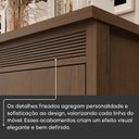 Ver imagem 7 de Cômoda 4 Gavetas Sofisticado em MDF Paolo Marrom/Ambar