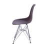Cadeira Charles Eames Eiffel Dkr Base Cromada:café - 3