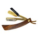 Ver imagem 4 de Kit Navalhete Navalha Profissional Cabo Madeira + 50 Lâminas