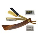 Ver imagem 5 de Kit Navalhete Navalha Profissional Cabo Madeira + 50 Lâminas