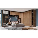 Ver imagem 2 de Modulo Lateral de Cama Diagonal Setiba Rimo Freijo/Branco Móveis Rimo