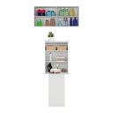 Ver imagem 4 de Conjunto Lavanderia Multiuso Armário e Mesa Dobrável Multimóveis MP5018 Branco