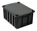 Ver imagem 4 de 6 Peças Caixa Plastica Organizadora Com Tampa 28l Tipo:Preto