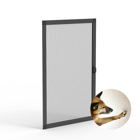 Mosquiteira Corredeira Preta 1,00x1,20m com Tela Resistente À Pet