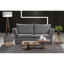 Ver imagem 1 de Sofá Natal Living Com 3 Lugares 2.00M Linho Corriente Cinza