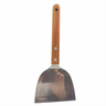 Espatula de Metal Aço Inox Cabo de Madeira Cozinha Lanches Profissional 12cm - 8