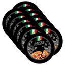 Ver imagem 1 de Sousplat Pizza Black - 12 Peças - com Base