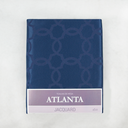 Ver imagem 2 de Toalha de Mesa Retangular 6 Lugares 1,40m X 2,20m - Linha Luxo:jacquard Marinho Geométrico/6 Lugares