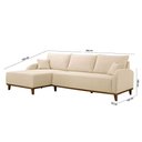 Ver imagem 5 de Sofá Albano Linho 300cm Chaise Lado Esquerdo Meu Sofá Online