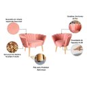 Ver imagem 3 de Namoradeira Decorativa Pé Palito e Veludo Pétala Girassol