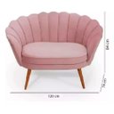 Ver imagem 2 de Namoradeira Decorativa Pé Palito e Veludo Pétala Girassol