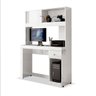 Mesa para Computador e Estante com Gaveta e Nicho Joya Branco - 2