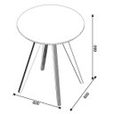 Ver imagem 3 de Mesa Lateral Classic Redonda Nature - Imcal Móveis