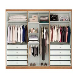 Guarda Roupa Bari Plus 6 Portas 8 Gavetas Novo Horizonte - 5