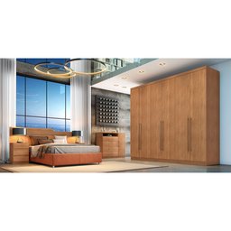 Guarda Roupa Bari Plus 6 Portas 8 Gavetas Novo Horizonte - 2