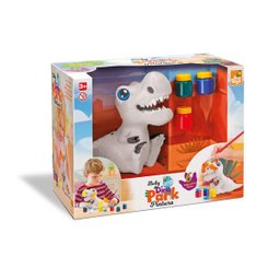 Dinossauro Educativo Baby Dino Park Pintura com 3 Cores de Tinta 16cm - 3