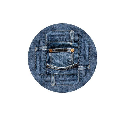 Sousplat Jeans Calça - 8 Peças - sem Base