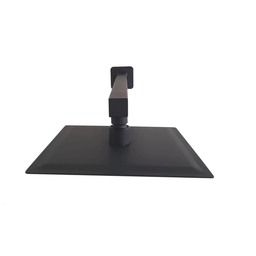 Ducha Chuveiro Inox 20x20 Parede Preto Fosco Luxo Suporte Quadrado Area Externa Banheira Piscina Ban - 6