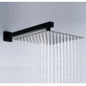 Ducha Chuveiro Inox 20x20 Parede Preto Fosco Luxo Suporte Quadrado Area Externa Banheira Piscina Ban - 4