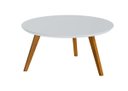 Ver imagem 2 de Mesa de Centro Classic Redonda Branco Acetinado - Imcal Móveis