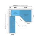 Ver imagem 5 de Guarda Roupa Canto 3 Gavetas, 5 Cabideiros Legno Crema