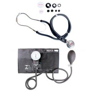 Kit Aparelho de Pressão Esfigmomanômetro com Esteto Rappaport Premium - Grafite