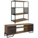 Ver imagem 1 de Rack 180 Cm 2 Pt Estante 77 Cm Industrial 27x24 Mell Preto Pp