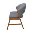 Ver imagem 4 de Kit 6 Cadeiras de Jantar Madeira Maciça Cerejeira Premium Débora Linho Cinza