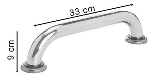 KIT COM DUAS UNIDADES BARRA DE APOIO JMS-790 32MM - 30 CM - AÇO INOX - GUARDIAN - 2