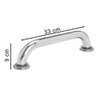 KIT COM DUAS UNIDADES BARRA DE APOIO JMS-790 32MM - 30 CM - AÇO INOX - GUARDIAN - 2
