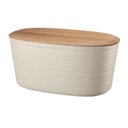 Ver imagem 1 de Cesta p/ Pão em Plástico 100% Pos Consumo com Tampa/Tábua de Corte de Pães em Bambu 10LT - Tierra - 