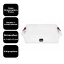 Ver imagem 6 de Caixa Organizadora Plástico Prime Transparente com Tampa e Travas 10 Litros - Usual