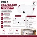 Ver imagem 3 de Caixa Organizadora Plástico Prime Transparente com Tampa e Travas 10 Litros - Usual